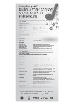 dıjıthl ıletışııvı &ccedil;hgın&uuml; - Ankara &Uuml;niversitesi Hukuk Fak&uuml;ltesi