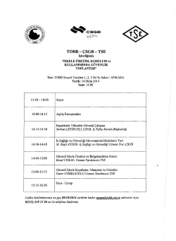 Toplantı Programı için tıklayınız