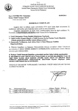 sAĞLIK BAKANLIĞI - Tarsus Devlet Hastanesi