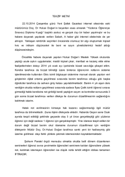 TEKZİP METNİ 22.10.2014 &Ccedil;arşamba g&uuml;n&uuml;