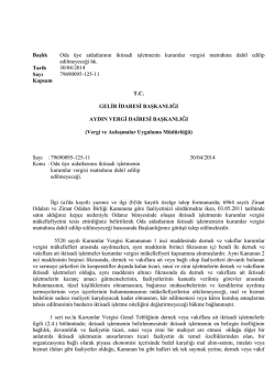 Oda &uuml;ye aidatlarının iktisadi işletmenin kurumlar vergisi matrahına