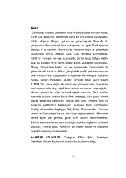 Kahta Şehir Coğrafyası