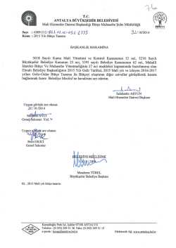 G&uuml;ndemin 76.Maddesi - Antalya Belediyesi