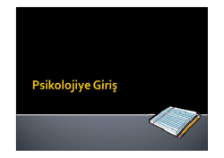 Psikolojiye Giriş
