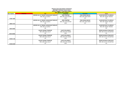 Ders Saatleri Pazartesi Salı &Ccedil;arşamba Perşembe Cuma 17:40