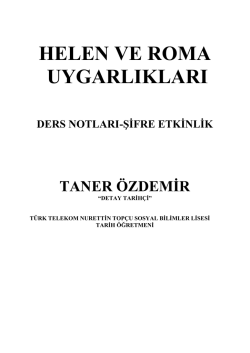 helen ve roma uygarlıkları