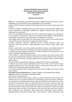 İnsan Hakları Hukuku Pratik &Ccedil;alışma Metni