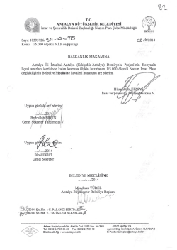 G&uuml;ndemin 82.Maddesi - Antalya Belediyesi