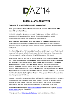 DİJİTAL AJANSLAR ZİRVESİ