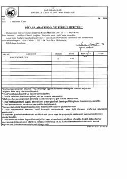 endoskopi filtresi - Van B&ouml;lge Eğitim ve Araştırma Hastanesi