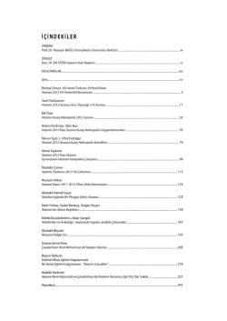 içiNDEKiLER