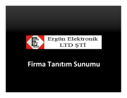 Teknik &Ouml;zellikler - Erg&uuml;n Elektronik