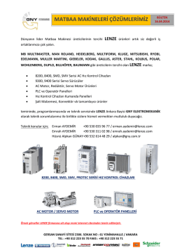 Matbaa Makinelerinizde LENZE Cozumleri 16.04.2014