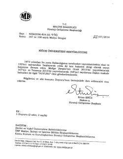 tc maliye bakanlığı - Niğde &Uuml;niversitesi