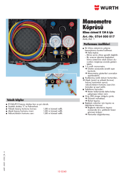 Manometre K&ouml;pr&uuml;s&uuml;