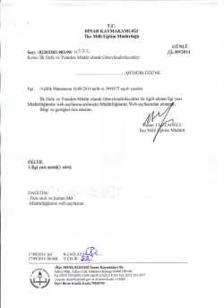 İlk Defa ve Yeniden M&uuml;d&uuml;r Olarak G&ouml;revlendirilecekler