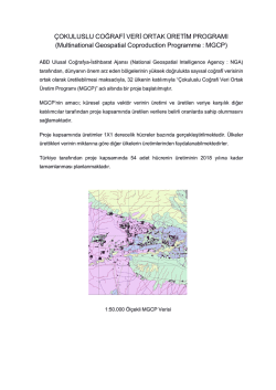 &Ccedil;OKULUSLU COĞRAFİ VERİ ORTAK &Uuml;RETİM PROGRAMI