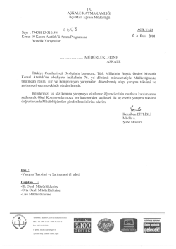 &Ccedil; ACİL YAZI - erzurum - aşkale il&ccedil;e mill&icirc; eğitim m&uuml;d&uuml;rl&uuml;ğ&uuml;