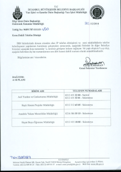 Tebliğ No-450 - İstanbul B&uuml;y&uuml;kşehir Belediyesi