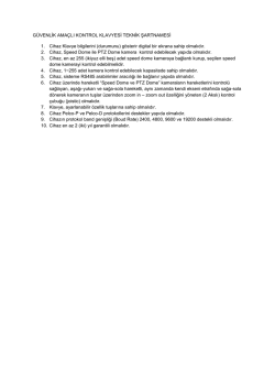 G&Uuml;VENLİK AMA&Ccedil;LI KONTROL KLAVYESİ TEKNİK ŞARTNAMESİ 1