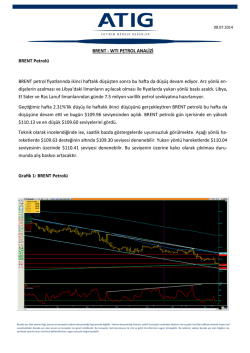 BRENT - WTI PETROL ANALİZİ BRENT Petrol&uuml; BRENT petrol