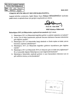 MiLLIYET&ccedil;I HAREKET PARTlsl T.&szlig;.M.M. GRUP BAŞKANLIĞI