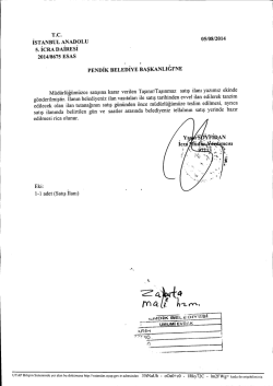 T.c. İSTANBUL ANADOLU 5. İCRA DAİRESİ 2014/8675 EsAs