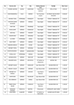 2014 Makine Ekipman Desteği Uygulama S&ouml;zleşmesi ONAY