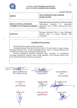 Gündemin 8.Maddesi - Antalya Belediyesi