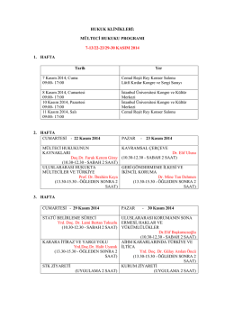 Programa buradan ulaşabilirsiniz&hellip; - İstanbul &Uuml;niversitesi | Hukuk