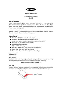Magic Sound Pro Kullanma Kılavuzu 33008