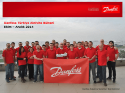 Ekim – Aralık 2014 Danfoss Türkiye Aktivite Bülteni