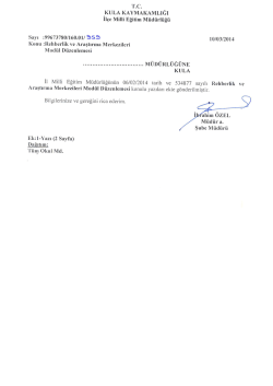 rrc. KULA KAYMAKAMLıĞı - Kula İl&ccedil;e Milli Eğitim M&uuml;d&uuml;rl&uuml;ğ&uuml;