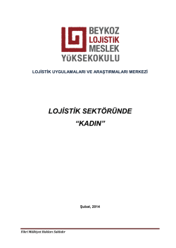Lojistik Sekt&ouml;r&uuml;nde Kadının Yeri Araştırması