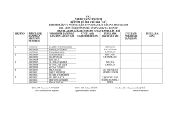 tc niğde &uuml;niversitesi eğitim bilimleri b&ouml;l&uuml;m&uuml; rehberlik ve psikolojik