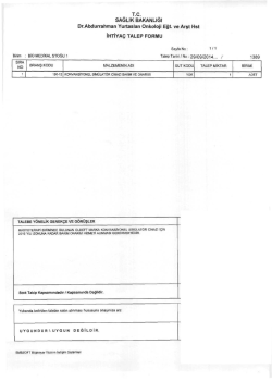 T.C. - Dr. Abdurrahman Yurtaslan Ankara Onkoloji Eğitim ve Araştırma