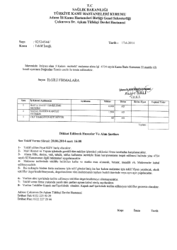 sağ-rin( BAKALiĞi T&Uuml;RKİYE KAMU HASTANELERİ KURUMU