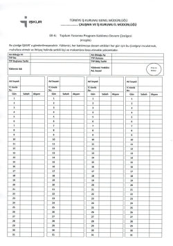İ .. . . ._ .. .. v .. İŞKUR TURKIYE IŞ KURUMU GENEL MUl