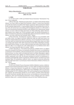 Milli Emlak Genel Tebliği (Sıra No: 364)