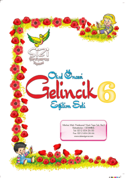 6 - Okul &Ouml;ncesi