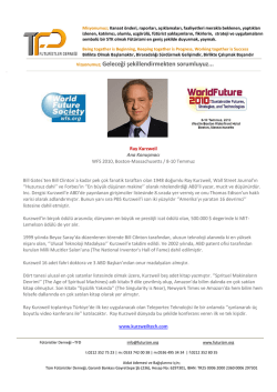 Ray Kurzweil - Ufuk Tarhan