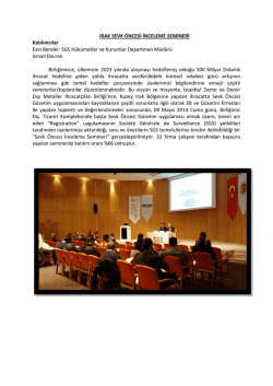 ırak sevk &ouml;ncesi ihr. bilgilendirme semineri