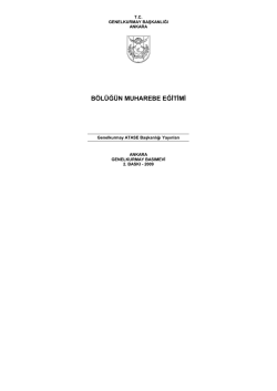 Bölüğün Muharebe Talimi