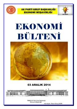 Ekonomi Bulteni 03.12.2014