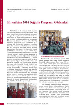 PDF - Hırvatistan 2014 Değişim Programı G&ouml;zlemleri
