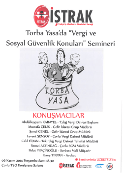 Ek: Seminer İ&ccedil;eriği