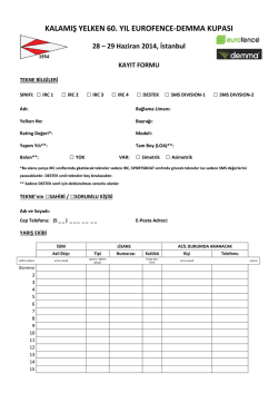 KYK 60. Yıl Eurfence-Demma Kupası
