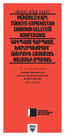 22–23 Kasım 2014 - Hrant Dink Vakfı