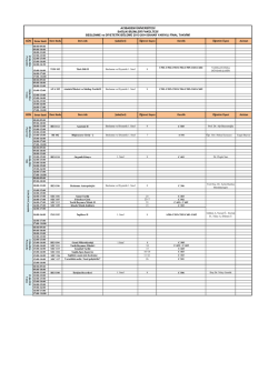 Beslenme ve Diyetetik B&ouml;l&uuml;m&uuml; Final Programı
