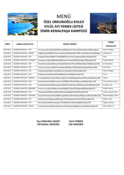 izmir kamp&uuml;s eyl&uuml;l 2014